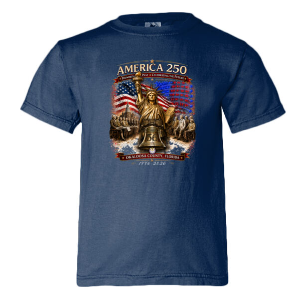Youth Official America 250 Cotton T-shirt Thumbnail
